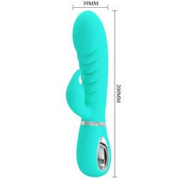 PRETTY LOVE - VIBRADOR MULTIFUNCIÓN PARA EL PUNTO G DE PRESCOTT, COLOR VERDE AGUA