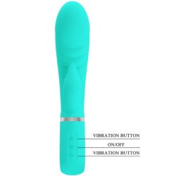 PRETTY LOVE - VIBRADOR MULTIFUNCIÓN PARA EL PUNTO G DE PRESCOTT, COLOR VERDE AGUA