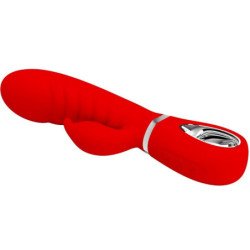 PRETTY LOVE - VIBRADOR MULTIFUNCIÓN PARA EL PUNTO G DE PRESCOTT, ROJO