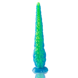 EPIC - DILDO DE TENTÁCULOS FINOS FLUORESCENTES SCYLLA, TAMAÑO GRANDE