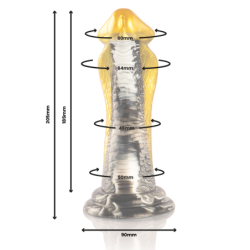 ÉPICO - DILDO DRAKÓN COBRA AMARILLA