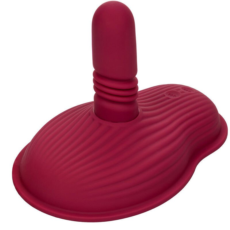 CALEXOTICS - MASAJEADOR DE RIENDO CON DOBLE MOTOR Y CONTROL REMOTO, ROJO