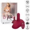 CALEXOTICS - MASAJEADOR DE RIENDO CON DOBLE MOTOR Y CONTROL REMOTO, ROJO