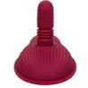 CALEXOTICS - MASAJEADOR DE RIENDO CON DOBLE MOTOR Y CONTROL REMOTO, ROJO