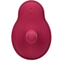 CALEXOTICS - MASAJEADOR DE RIENDO CON DOBLE MOTOR Y CONTROL REMOTO, ROJO