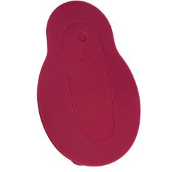 CALEXOTICS - MASAJEADOR DE RIENDO CON DOBLE MOTOR Y CONTROL REMOTO, ROJO