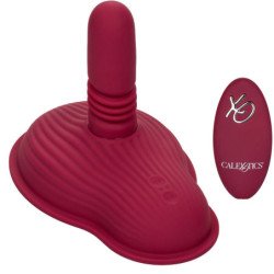 CALEXOTICS - MASAJEADOR DE RIENDO CON DOBLE MOTOR Y CONTROL REMOTO, ROJO