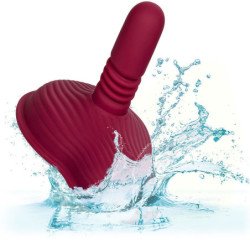 CALEXOTICS - MASAJEADOR DE RIENDO CON DOBLE MOTOR Y CONTROL REMOTO, ROJO