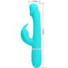 PRETTY LOVE - VIBRADOR MULTIFUNCIÓN 3 EN 1 KAMPAS RABBIT CON LENGUA VERDE AGUA