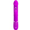 PRETTY LOVE - KAMPAS VIBRADOR RABBIT 3 EN 1 MULTIFUNCIÓN CON LENGUA FUCSIA