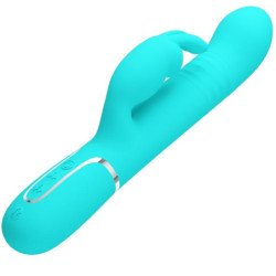 AMOR PRECIOSO - VIBRADOR COALE RABBIT PERLAS VERDE AGUA