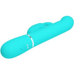 AMOR PRECIOSO - VIBRADOR COALE RABBIT PERLAS VERDE AGUA
