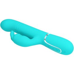 AMOR PRECIOSO - VIBRADOR COALE RABBIT PERLAS VERDE AGUA