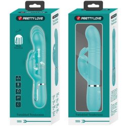 AMOR PRECIOSO - VIBRADOR COALE RABBIT PERLAS VERDE AGUA