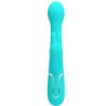 PRETTY LOVE - VIBRADOR DEJON RABBIT MULTIFUNCIÓN 3 EN 1 VERDE AGUA