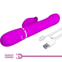 AMOR PRECIOSO - VIBRADOR CON FORMA DE CONEJO PERLAS VIOLETA