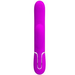 PRETTY LOVE - VIBRADOR MULTIFUNCIONAL 3 EN 1 PARA EL PUNTO G PERLITA VIOLETA