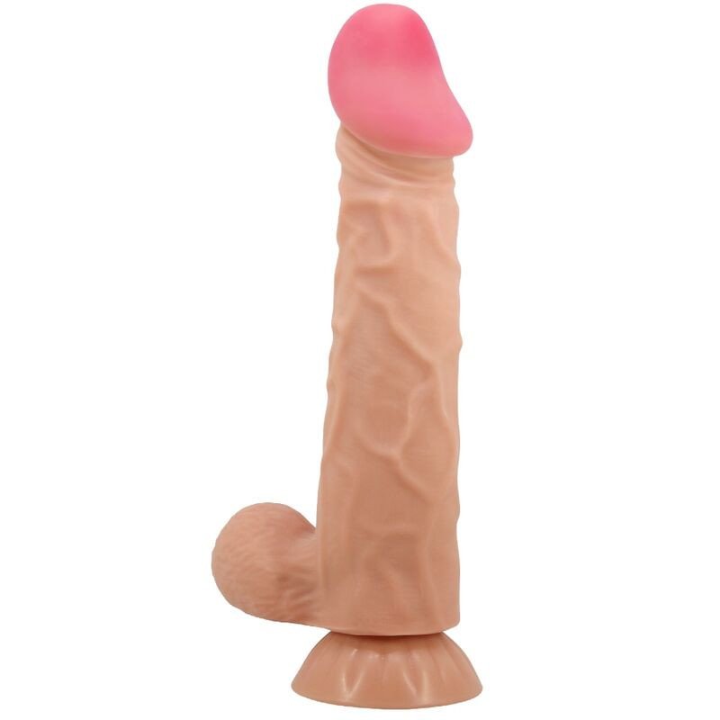 PRETTY LOVE - SERIE DE PIEL DESLIZANTE DILDO REALISTA CON VENTOSA DE PIEL DESLIZANTE DE 24 CM