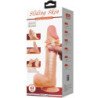 PRETTY LOVE - SERIE DE PIEL DESLIZANTE DILDO REALISTA CON VENTOSA DE PIEL DESLIZANTE DE 24 CM