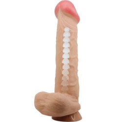 PRETTY LOVE - SERIE DE PIEL DESLIZANTE DILDO REALISTA CON VENTOSA DE PIEL DESLIZANTE, 26 CM