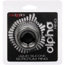 CALEXOTICS - ANILLO DE ESTIRAMIENTO DE ESCROTO ALPHA NEGRO