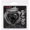 CALEXOTICS - ANILLO DE DOBLE JAULA ALPHA NEGRO