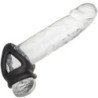 CALEXOTICS - ANILLO DE DOBLE JAULA ALPHA NEGRO