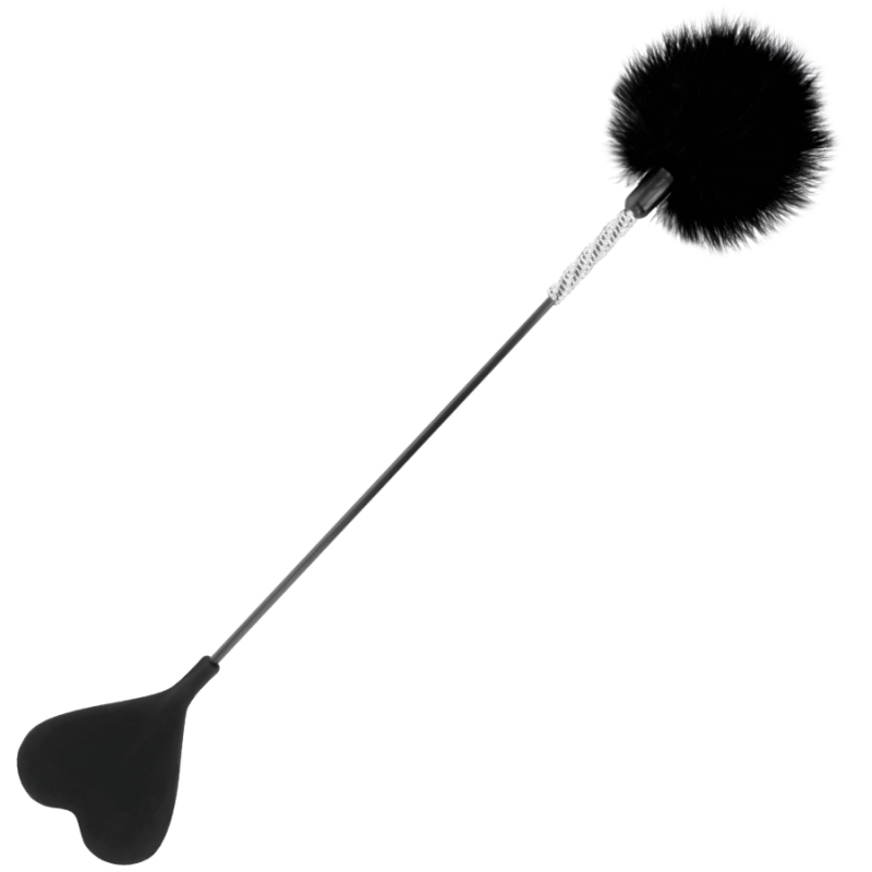 OSCURIDAD - LÁTIGO DE PLUMAS DE AMOR NEGRO 40 CM