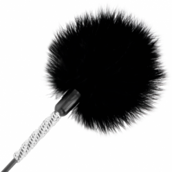 OSCURIDAD - LÁTIGO DE PLUMAS DE AMOR NEGRO 40 CM