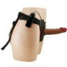 PRETTY LOVE - STARKS HARNESS BRIEFS DILDO VIBRADOR MULTIVELOCIDAD 17,5 CM MARRÓN CLARO