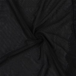 SUBBLIME - BATA TELA TRANSPARENTE DETALLE ENCAJE NEGRO S/M