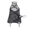 SUBLLIME - VESTIDO NEGRO TRANSPARENTE CON CUELLO HALTER TALLA L/XL