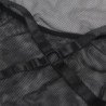 SUBLLIME - VESTIDO NEGRO TRANSPARENTE CON CUELLO HALTER TALLA L/XL