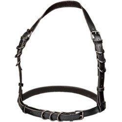 CALEXOTICS - ARNÉS CON HEBILLA DE CABALLO EUPHORIA DE TALLA GRANDE NEGRO