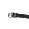 SUBBLIME - CINTURON DE CADENAS ANILLAS CUERO NEGRO TALLA ÚNICA