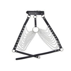 SUBBLIME - ARNÉS DE PECHO CON GRANDES CADENAS DE ANILLO TALLA ÚNICA
