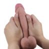 PRETTY LOVE - SERIE DE PIEL DESLIZANTE DILDO REALISTA CON VENTOSA DE PIEL DESLIZANTE MARRÓN 20,5 CM