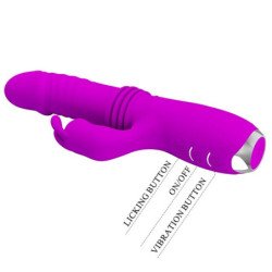 PRETTY LOVE - VIBRADOR RECARGABLE DE CONEJO DOROTHY PURPLE