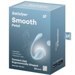 SATISFACTOR - ESTIMULADOR DEL PUNTO G DE PÉTALOS SUAVES, AZUL CIELO, APLICACIÓN GRATUITA