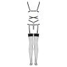 LIVCO CORSETTI FASHION - THIARA LC 20213 CONJUNTO DE BODY + MEDIAS NEGRO S/M