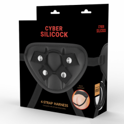 CYBER SILICOCK - ARNÉS CON 3 ANILLAS GRATIS