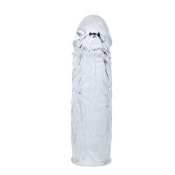 BAILE - FUNDA DE SILICONA TRANSPARENTE PARA PENE 13 CM