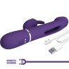 PRETTY LOVE - VIBRADOR MULTIFUNCIÓN KAMPAS RABBIT 3 EN 1 CON LENGUA VIOLETA