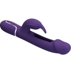 PRETTY LOVE - VIBRADOR MULTIFUNCIÓN KAMPAS RABBIT 3 EN 1 CON LENGUA VIOLETA
