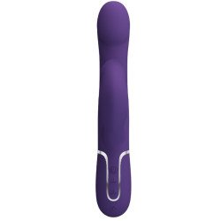 PRETTY LOVE - VIBRADOR ZALIN RABBIT CON PERLAS 4 EN 1 MORADO