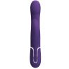 PRETTY LOVE - VIBRADOR ZALIN RABBIT CON PERLAS 4 EN 1 MORADO