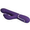 PRETTY LOVE - VIBRADOR ZALIN RABBIT CON PERLAS 4 EN 1 MORADO