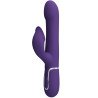 PRETTY LOVE - VIBRADOR ZALIN RABBIT CON PERLAS 4 EN 1 MORADO