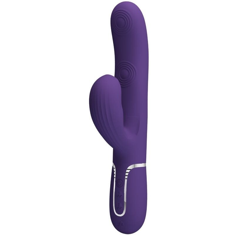 PRETTY LOVE - VIBRADOR PERLITA PARA EL PUNTO G 3 EN 1 MULTIFUNCIÓN MORADO