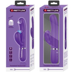 PRETTY LOVE - VIBRADOR PERLITA PARA EL PUNTO G 3 EN 1 MULTIFUNCIÓN MORADO